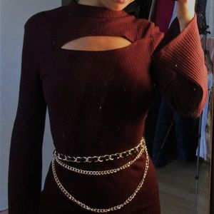 Burgandy dress